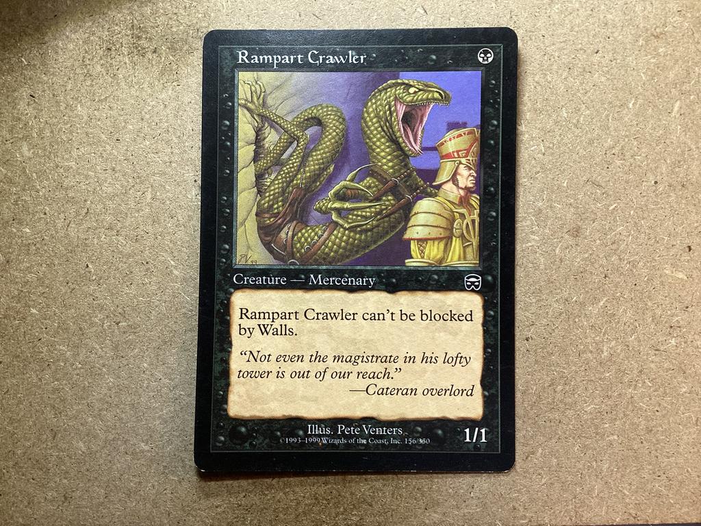 1x Rampart Crawler [156/350] (Excellent), Hobby en Vrije tijd, Verzamelkaartspellen | Magic the Gathering, Zo goed als nieuw, Losse kaart