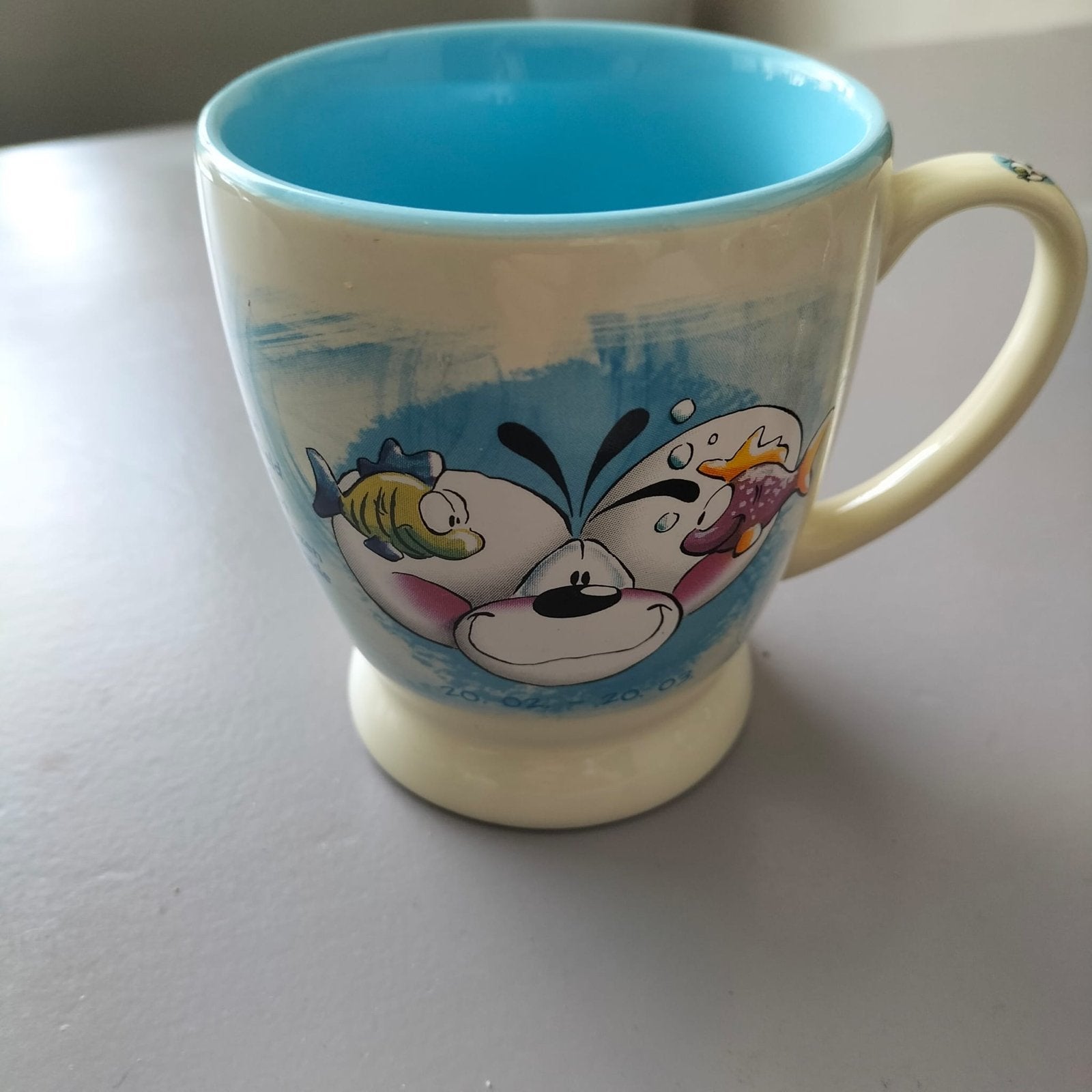 Vintage Didl beker Vissen horoscoop, Verzamelen, Ophalen of Verzenden, Gebruikt