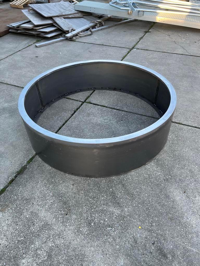 Ronde Cortenstalen plantenbak 150cm diameter 40 cm hoog, Tuin en Terras, 100 cm of meer, Rond, Nieuw, Ophalen of Verzenden