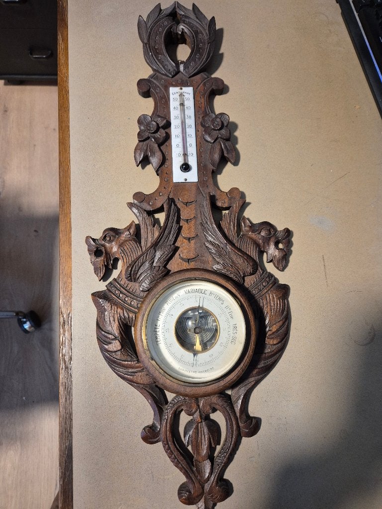 Antieke barometer., Audio, Tv en Foto, Weerstations en Barometers, Ophalen, Gebruikt, Barometer