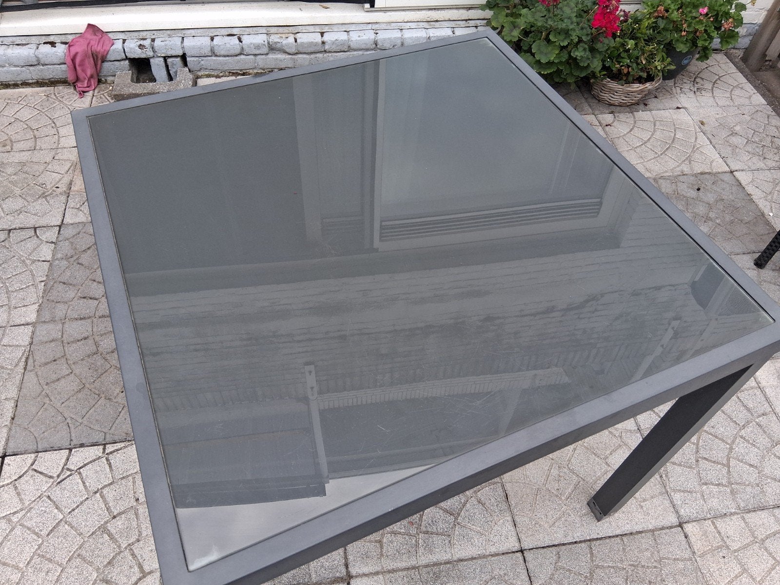 tuin tafel, Ophalen, Rechthoekig