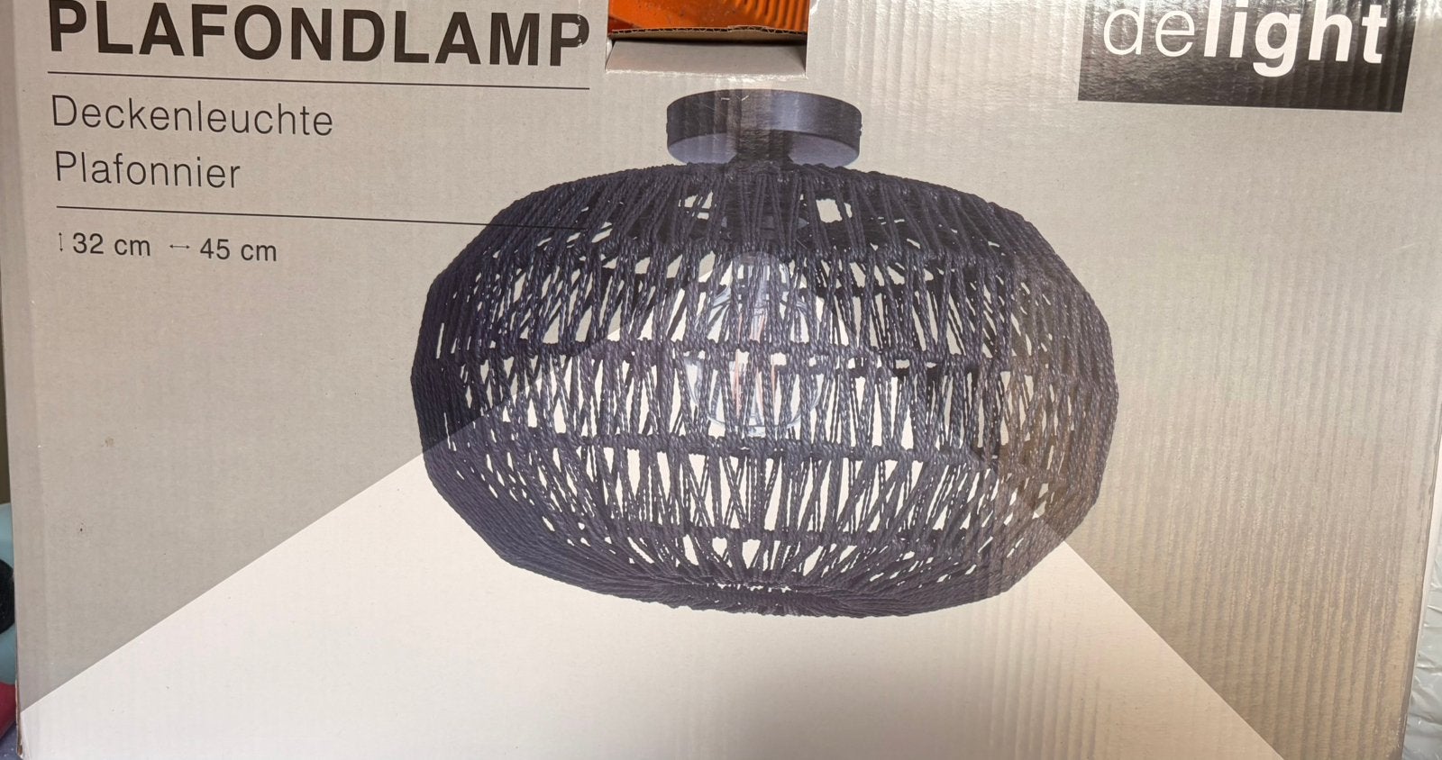 Plafondlamp zgan, Ophalen of Verzenden, Zo goed als nieuw