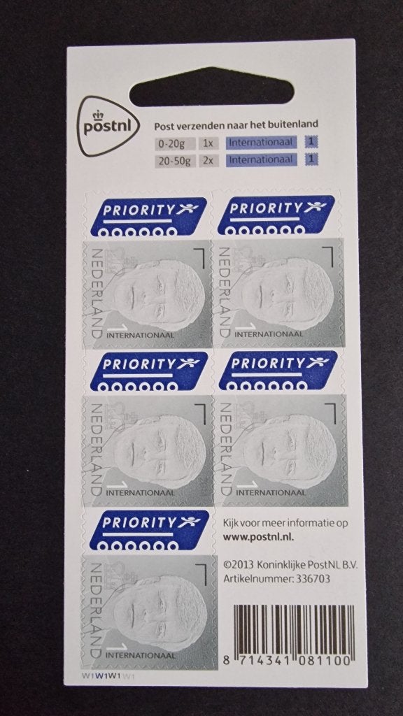 Hangkaartje postzegels Willem-Alexander 2014 - Vel V3258, Ophalen of Verzenden, Na 1940, Postfris