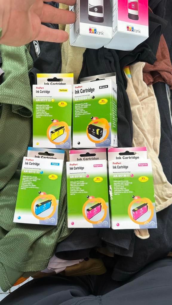 ProPart Ink Cartridges voor HP Officejet Pro (Diverse Kleure, Ophalen of Verzenden, Zo goed als nieuw, Cartridge