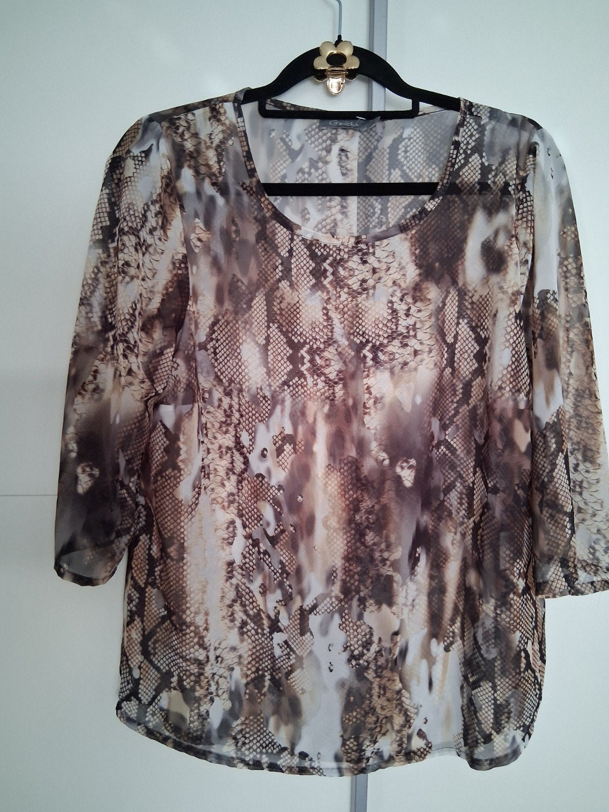 Geisha prachtige blouse met mooie print, Maat 38/40 (M), Geisha, Meerkleurig, Ophalen of Verzenden
