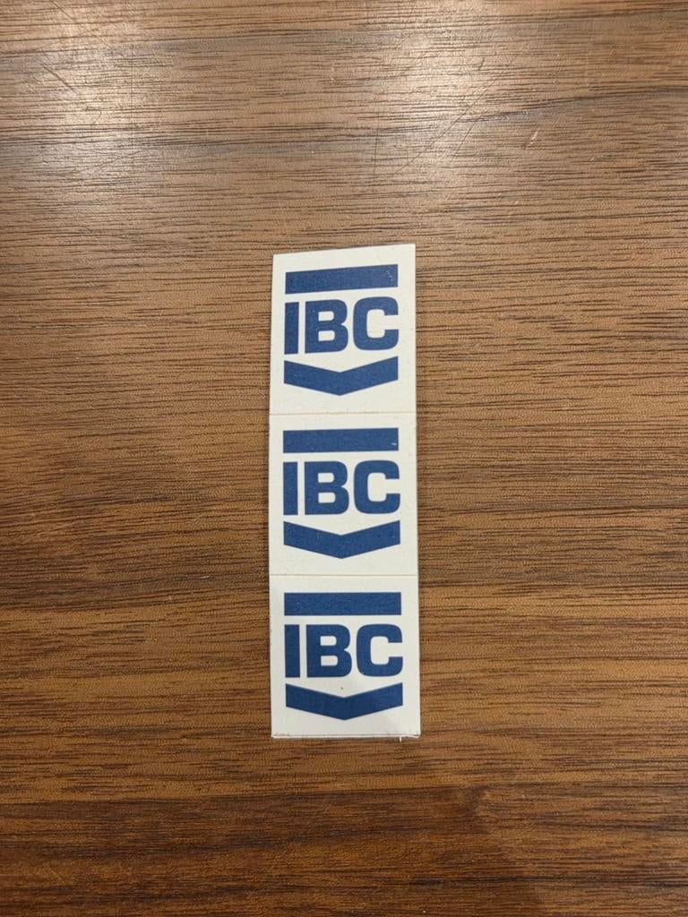 6748 , Drie IBC stickers, Ophalen of Verzenden