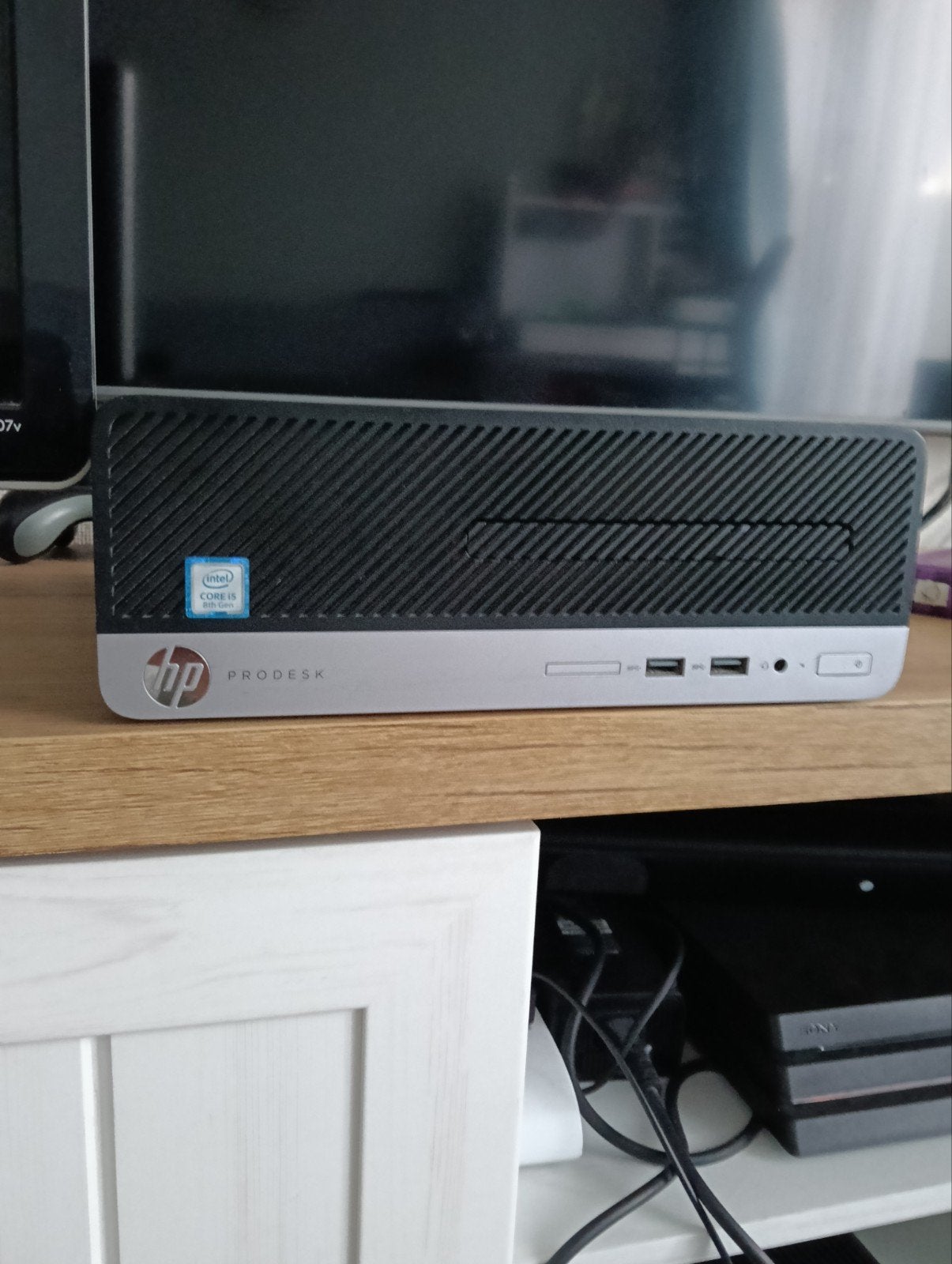 HP ProDesk 400 G5 SFF i5-8500 4GB RAM 128GB SSD Win 11 Pro, Ophalen, Gebruikt, Met monitor, Intel Core i5-8500