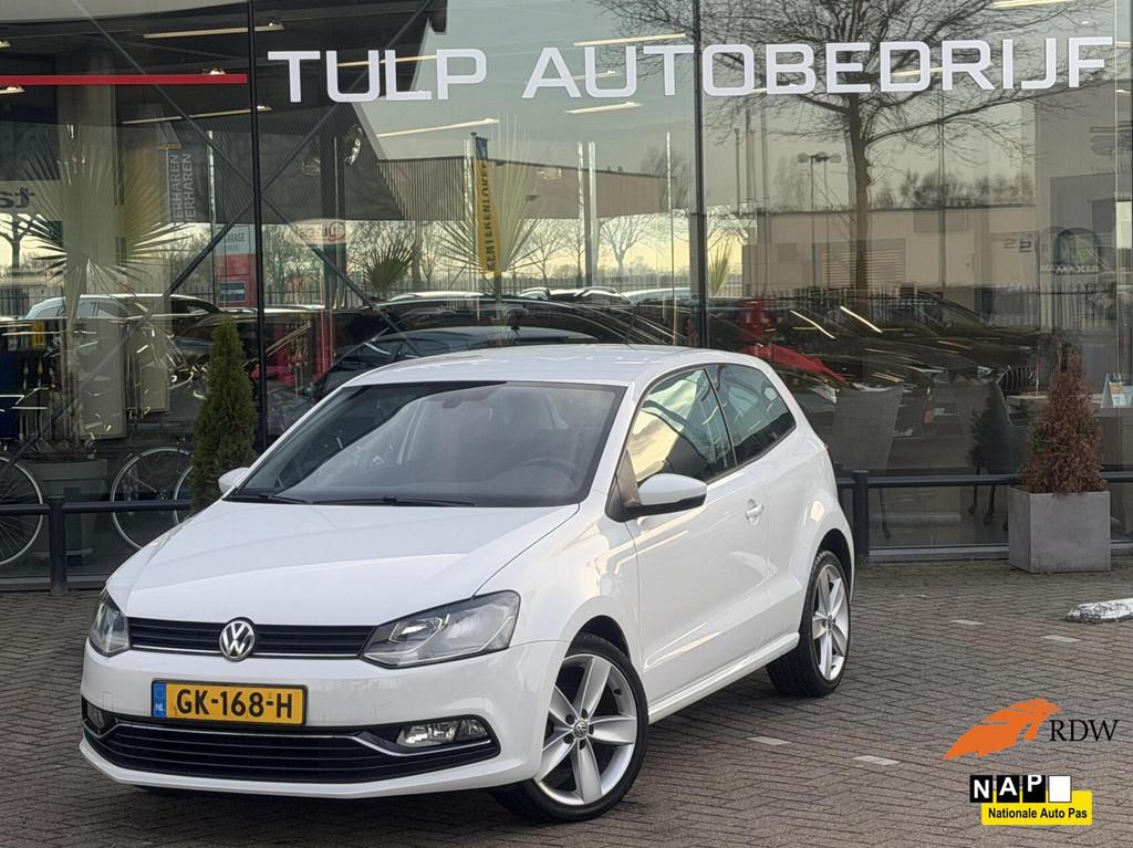 Volkswagen Polo 1.2 TSI Highline Airco Cruise Clima 2eEig NA, Stof, 4 cilinders, Start-stop-systeem, Wit