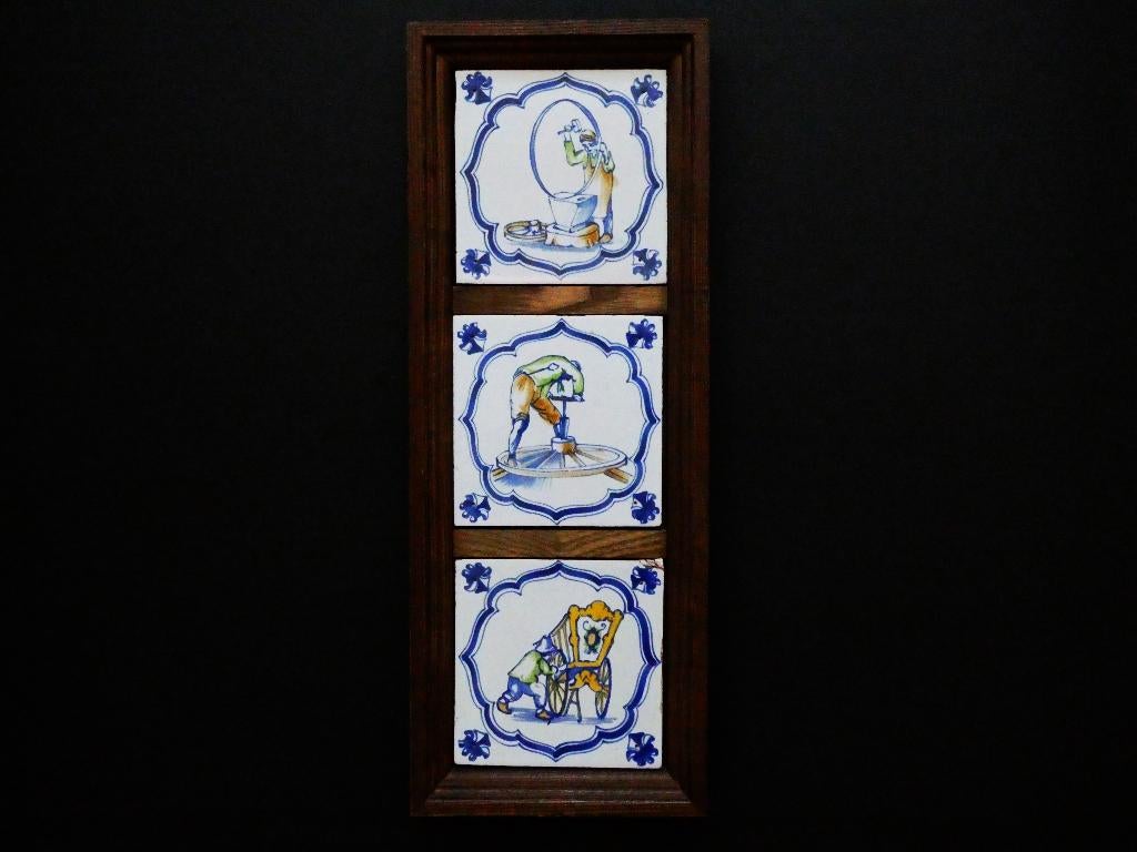Tegeltableau van de wielenmaker wiel voor wagen of koets, Ophalen of Verzenden