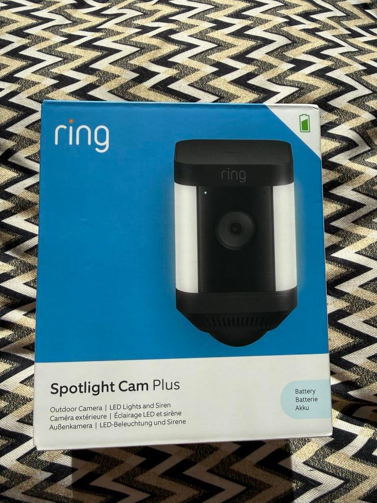 Ring Spotlight Cam - Buitencamera met LED, Ophalen of Verzenden, Nieuw, Buitencamera
