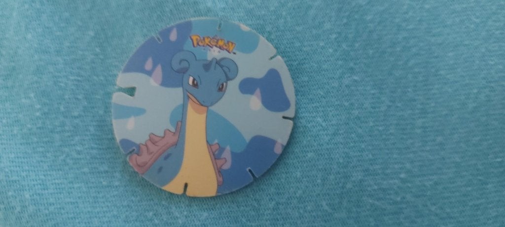 flippo pokemon chiki balls zeldzaam Lapras fraai, Ophalen of Verzenden, Losse flippo's