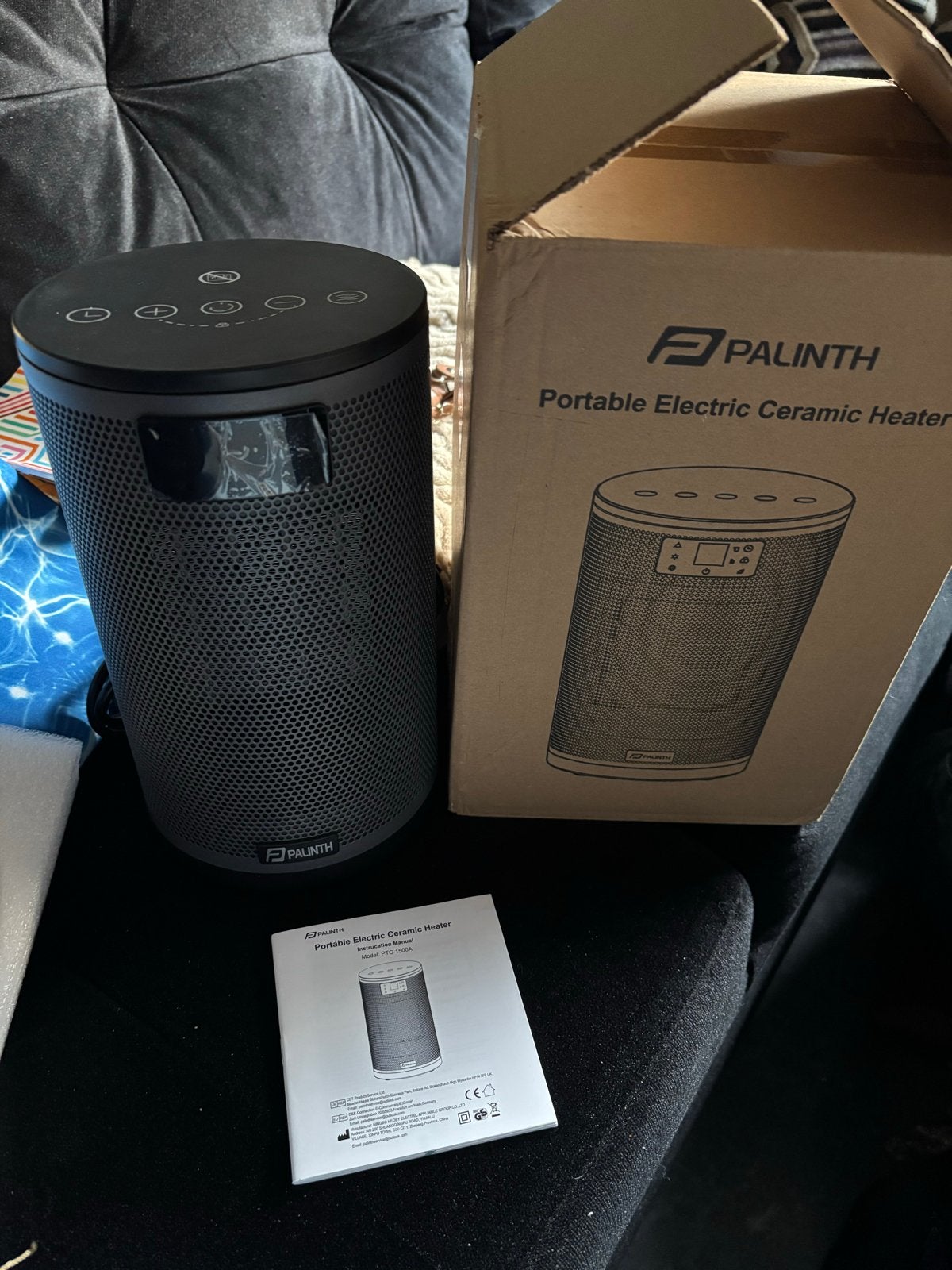 Nieuw PALINTH Draagbare Elektrische Keramische Kachel 1500W, 30 tot 80 cm, Minder dan 60 cm, Ophalen of Verzenden, 800 watt of meer