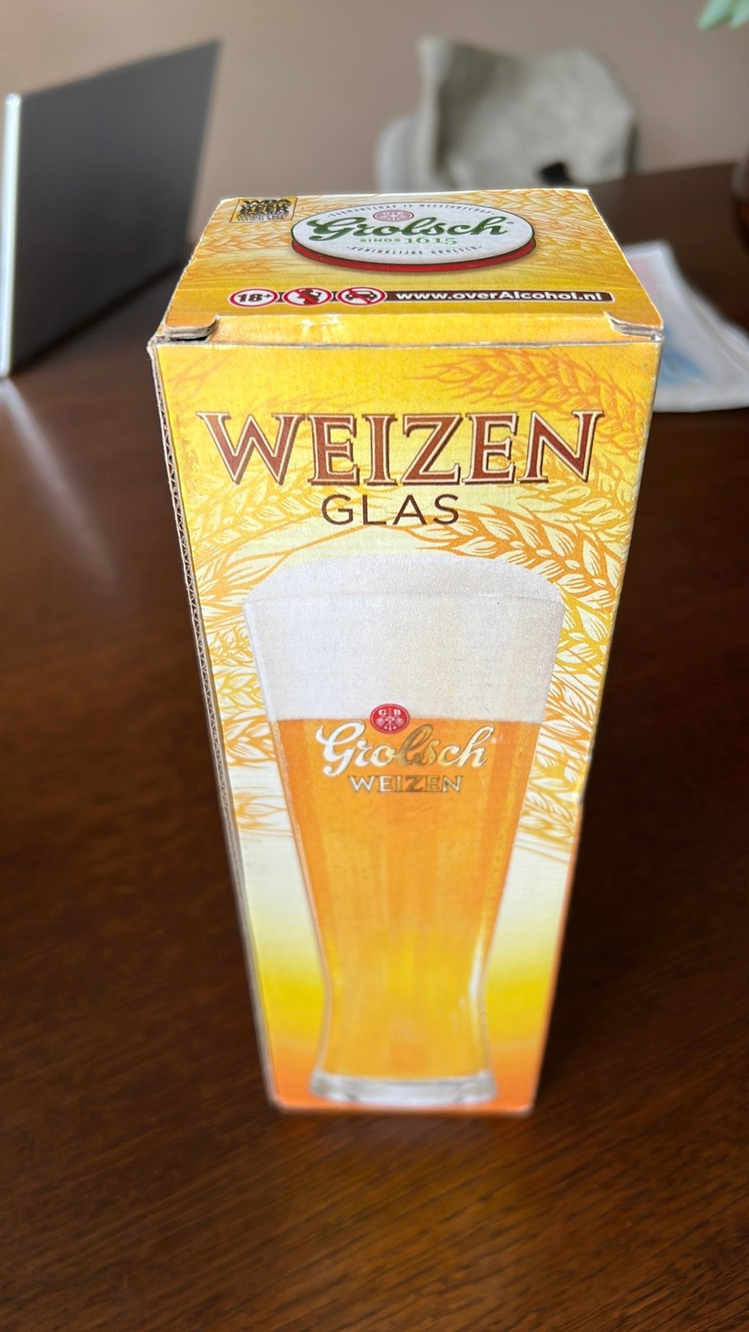 Grolsch weizen glas, Ophalen of Verzenden