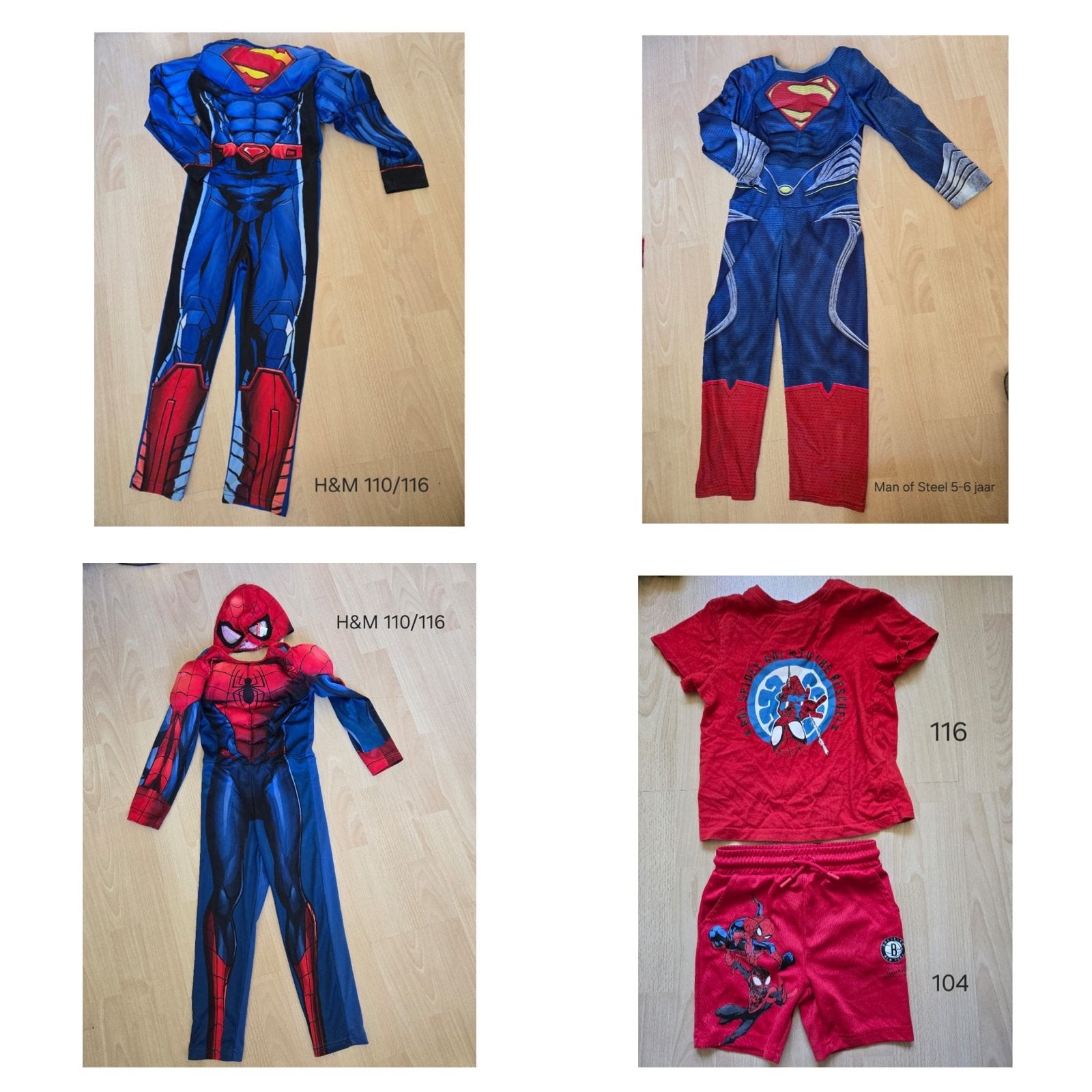 Superman en Spiderman verkleedpakken en setjes, Kinderen en Baby's, Ophalen of Verzenden, Gebruikt, 110 t/m 116, Jongen