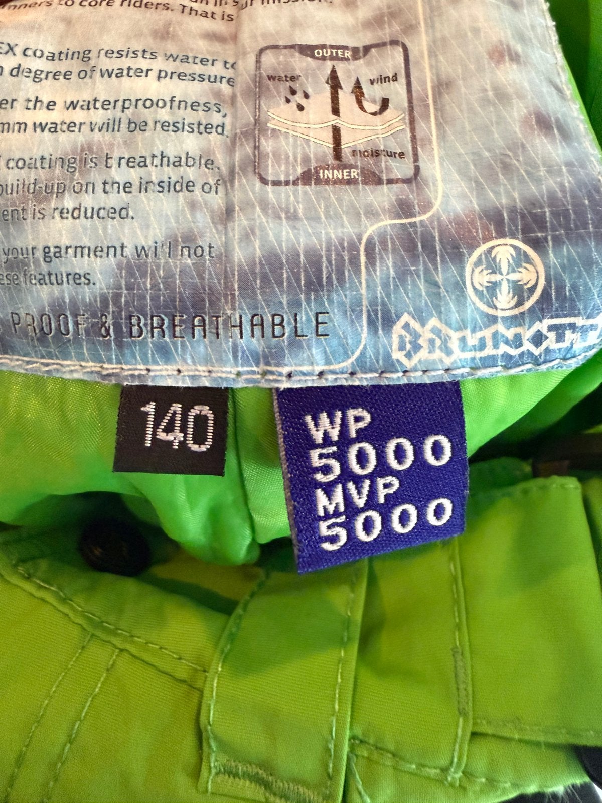 Brunotti skibroek maat 140 – limegroen – wintersport, Kleding | Heren, Ophalen of Verzenden, Overige maten, Broek
