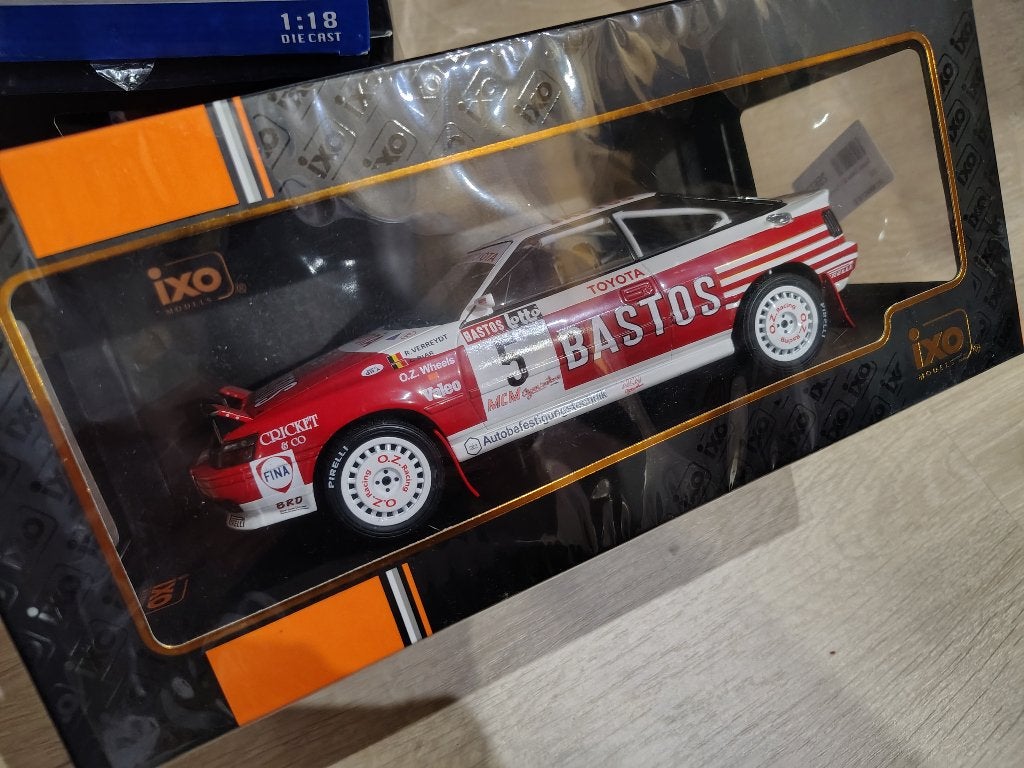 1/18 Toyota celica bastos, Ophalen of Verzenden, Nieuw, Auto, Overige merken