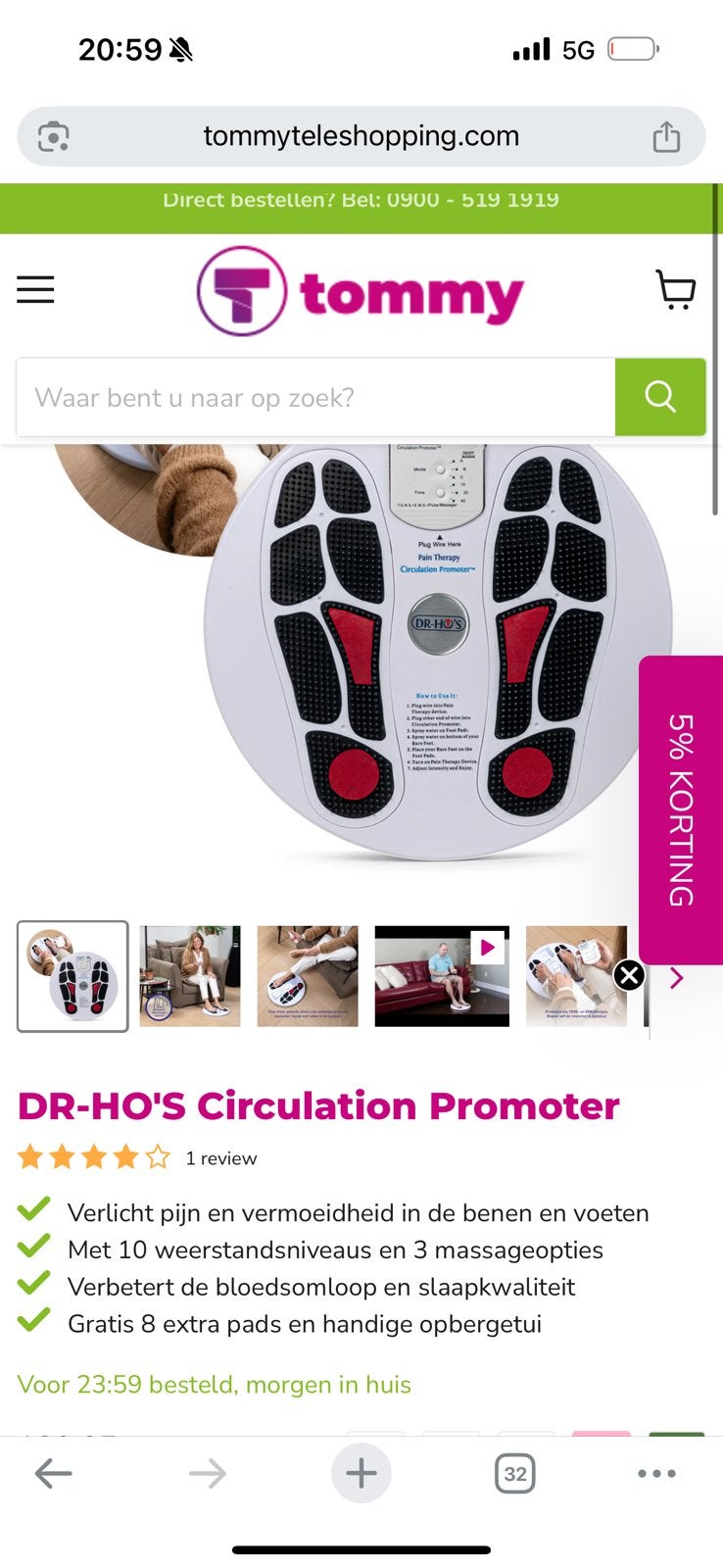 Dr Ho’s massage stimulatie apparaat, Ophalen of Verzenden, Zo goed als nieuw, Apparaat