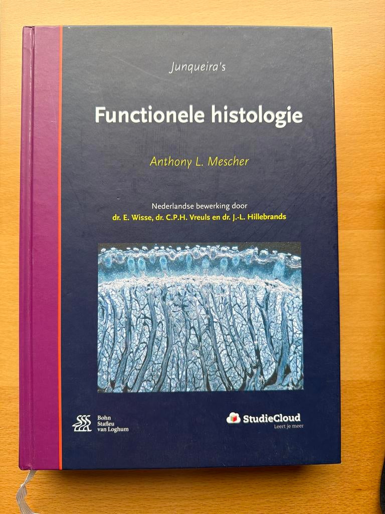 Junqueira's Functionele Histologie - Anthony L. Mescher, Boeken, Studieboeken en Cursussen, Ophalen of Verzenden, Beta, Zo goed als nieuw