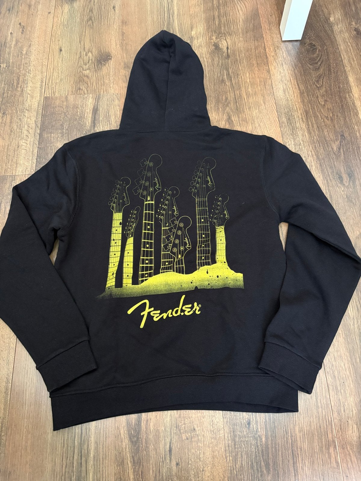 Fender hoodie met gitaar halzen print, Ophalen of Verzenden, Nieuw, Maat 46 (S) of kleiner, Zwart