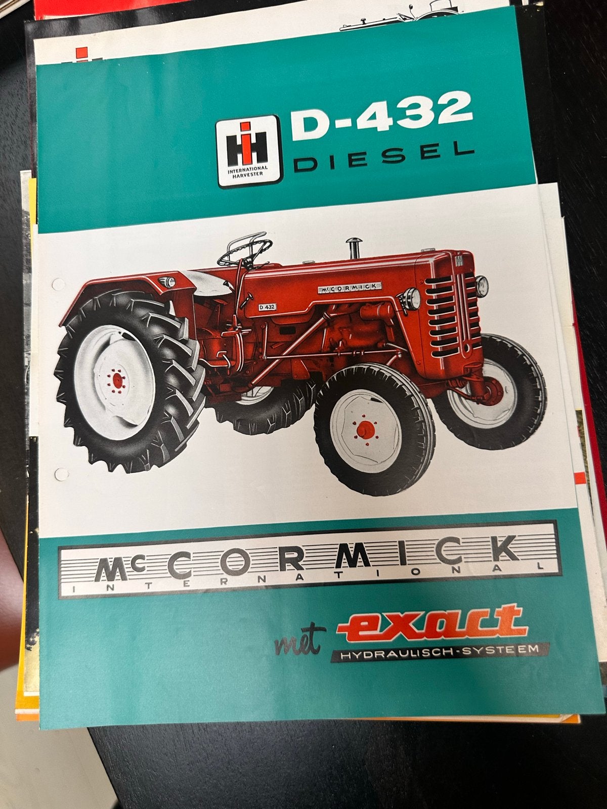 Oude McCormick D-432 Diesel Tractor Folder, Ophalen of Verzenden
