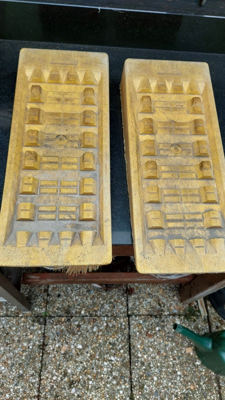 levelers voor camper of caravan, Ophalen
