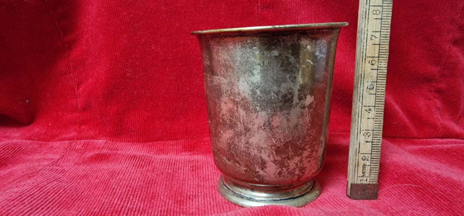 Antieke Zilveren Geboortebeker 1924 - 68 gram - 2e Gehalte, Ophalen of Verzenden