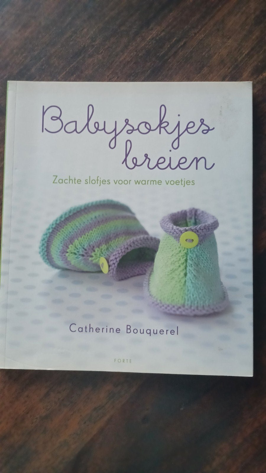 Babysokjes breien, Hobby en Vrije tijd, Breien en Haken, Ophalen of Verzenden, Zo goed als nieuw, Breien, Patroon of Boek