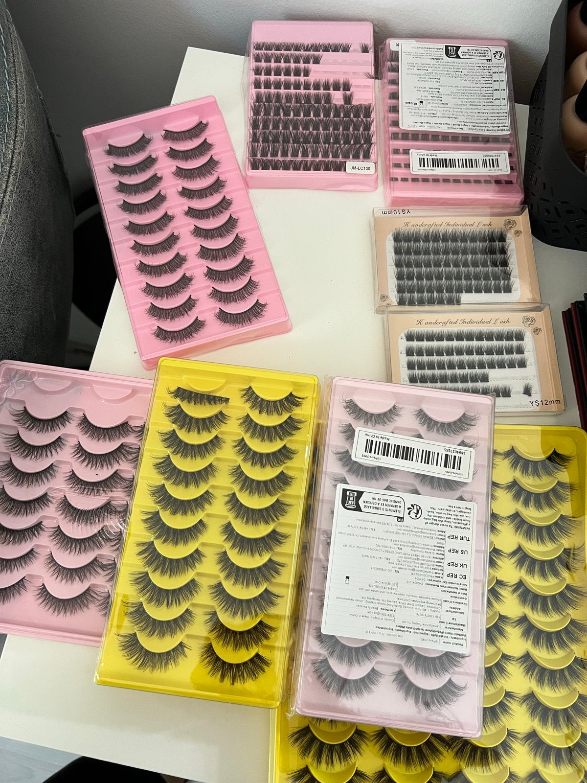 Diverse sets nepwimpers en wimper extensions, Ophalen, Ogen, Zwart, Nieuw