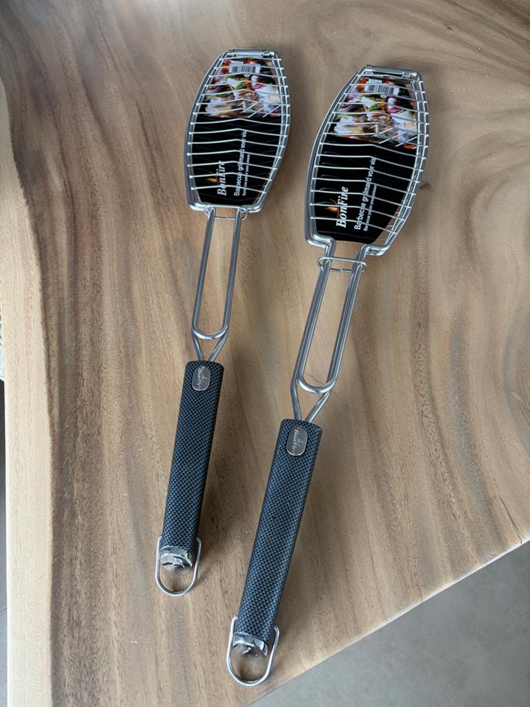 2x Bonfire BBQ grillmand voor vis, Ophalen of Verzenden, Nieuw