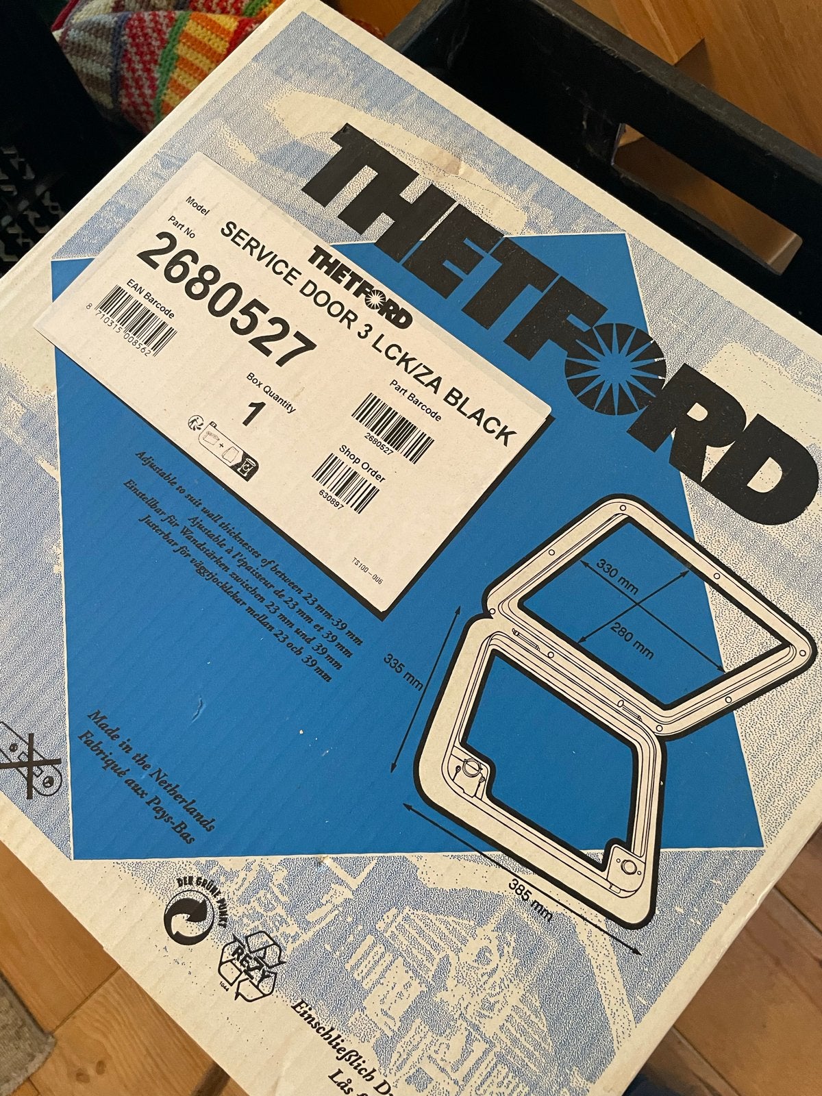 Thetford Serviceluik 3 Zwart - Nieuw in doos, Caravans en Kamperen, Ophalen, Nieuw