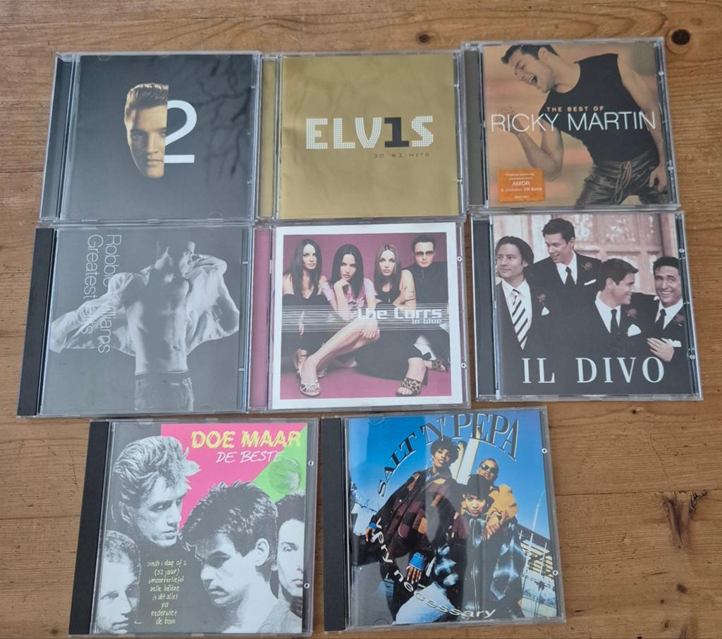 Diverse cd's; Elvis, Il divo, Doemaar, SenP, Robbie, Ricky, Ophalen of Verzenden, 1990 - 1999, Gebruikt