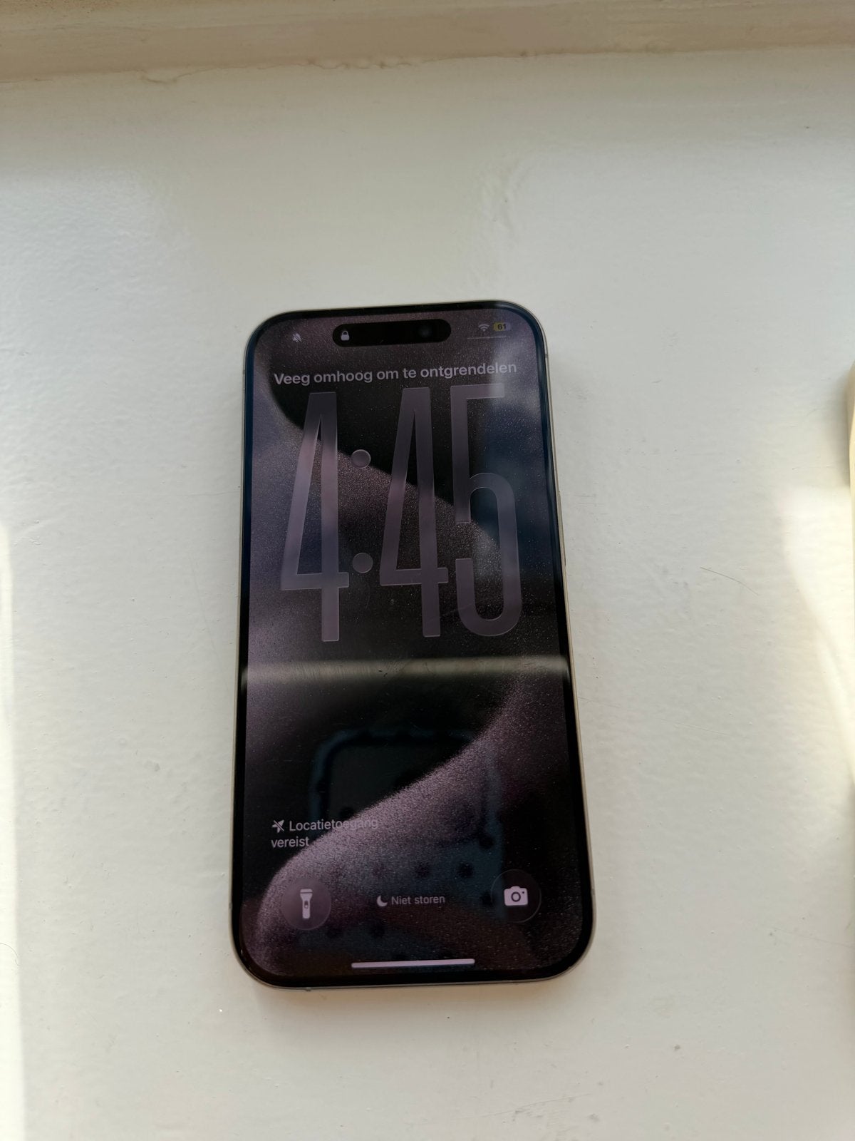 iPhone 15 Pro 128GB - Achterkant beschadigd, werkt perfect, Telecommunicatie, Ophalen of Verzenden, Zonder simlock, Zonder abonnement