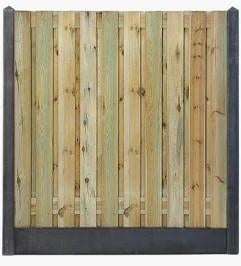 Complete Schuttingset Hout Beton schutting, Ophalen, 1 tot 2 meter, Minder dan 3 meter, Nieuw