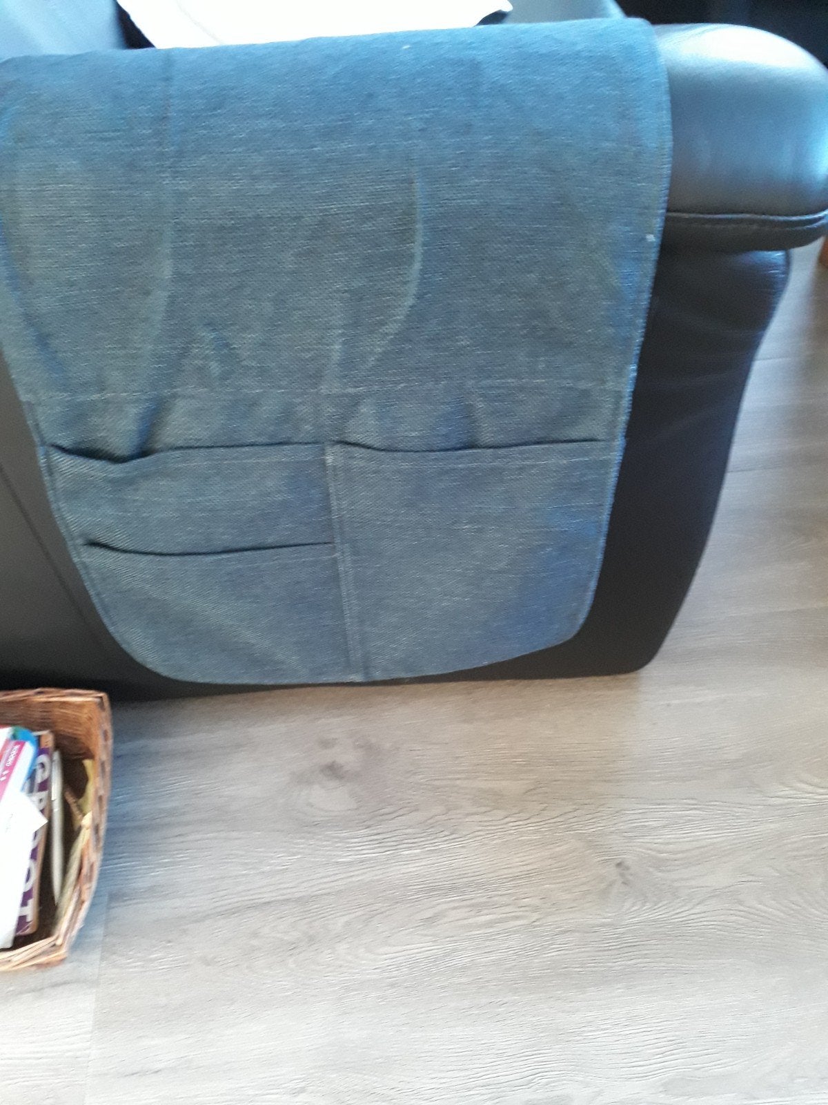Armleuning beschermer met opbergvakken, Ophalen of Verzenden, Zo goed als nieuw, Blauw, Textiel