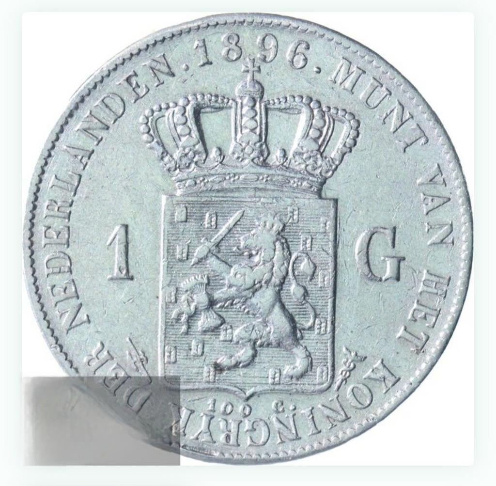 guldens Wilhelmina, 1 gulden, Zilver, Ophalen of Verzenden, Koningin Wilhelmina