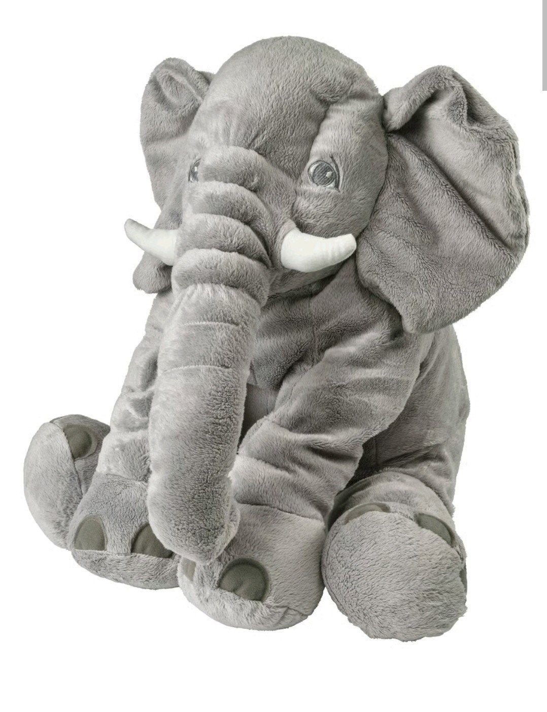 Grote pluche olifant knuffel 60cm, Ophalen, Grijs, Zo goed als nieuw, Middelgroot (20 tot 80 cm)