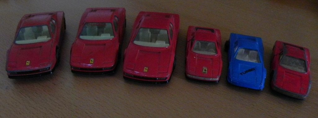 6x Ferrari testarossa, Ophalen of Verzenden, Gebruikt