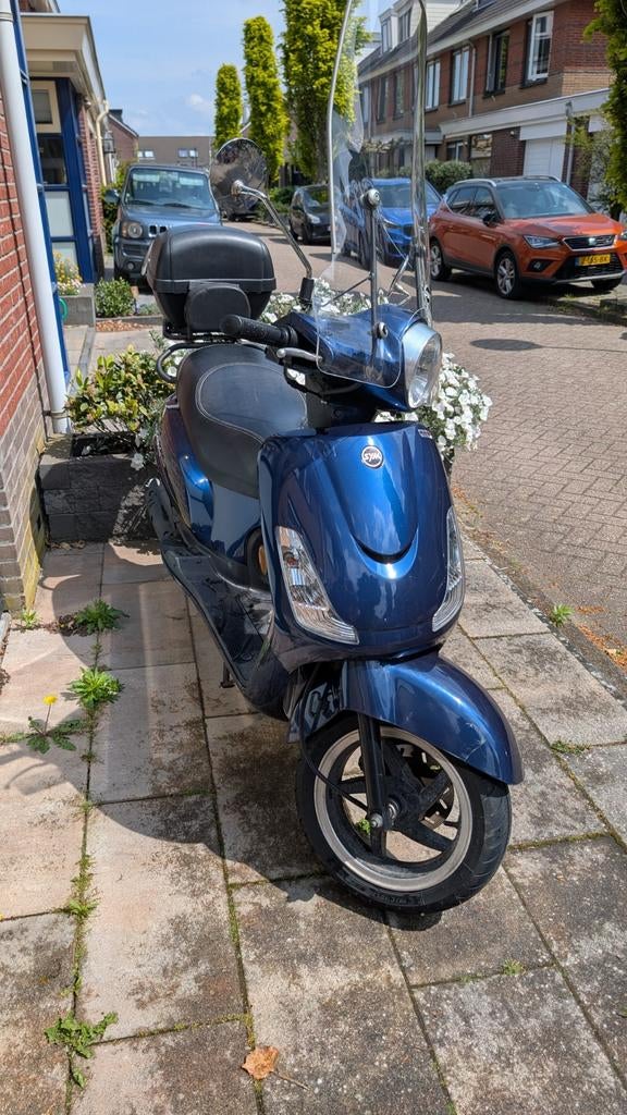 Sym Fiddle II Scooter - Blauw, inclusief topkoffer, Ophalen, Gebruikt, SYM, Benzine
