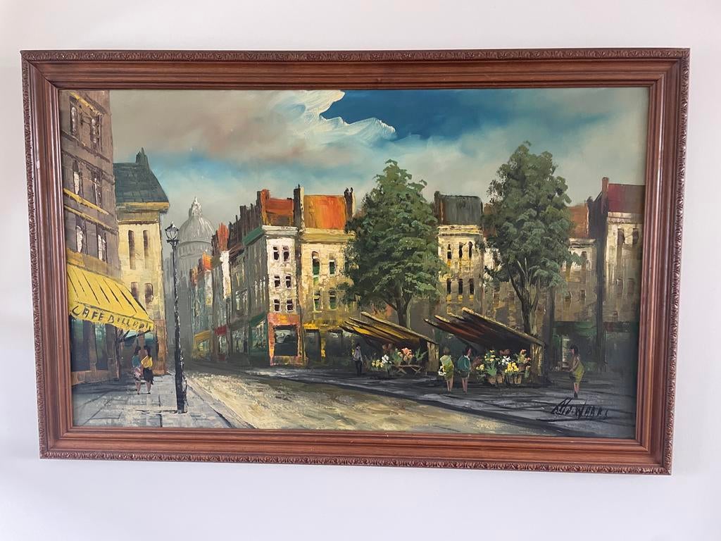 Olieverf schilderij, Antiek en Kunst, Ophalen