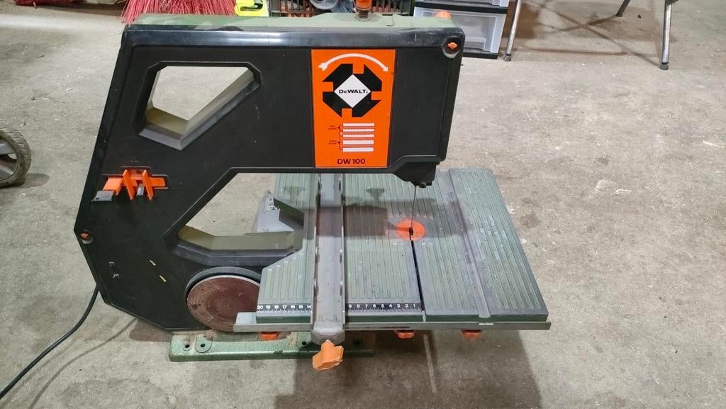 Dewalt dw 100 lintzaag, Gebruikt, 70 mm of meer, Ophalen of Verzenden, Lintzaag