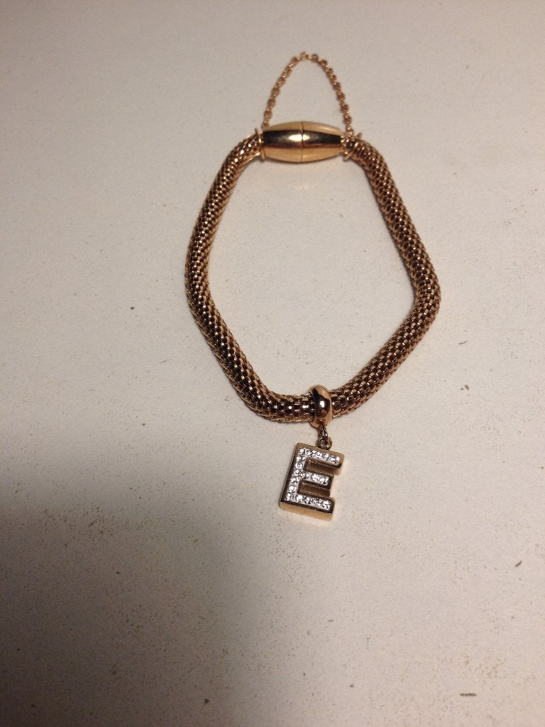 goudkleurig armbandje Lucardi, Met kristal, Overige materialen, Verzenden, Nieuw