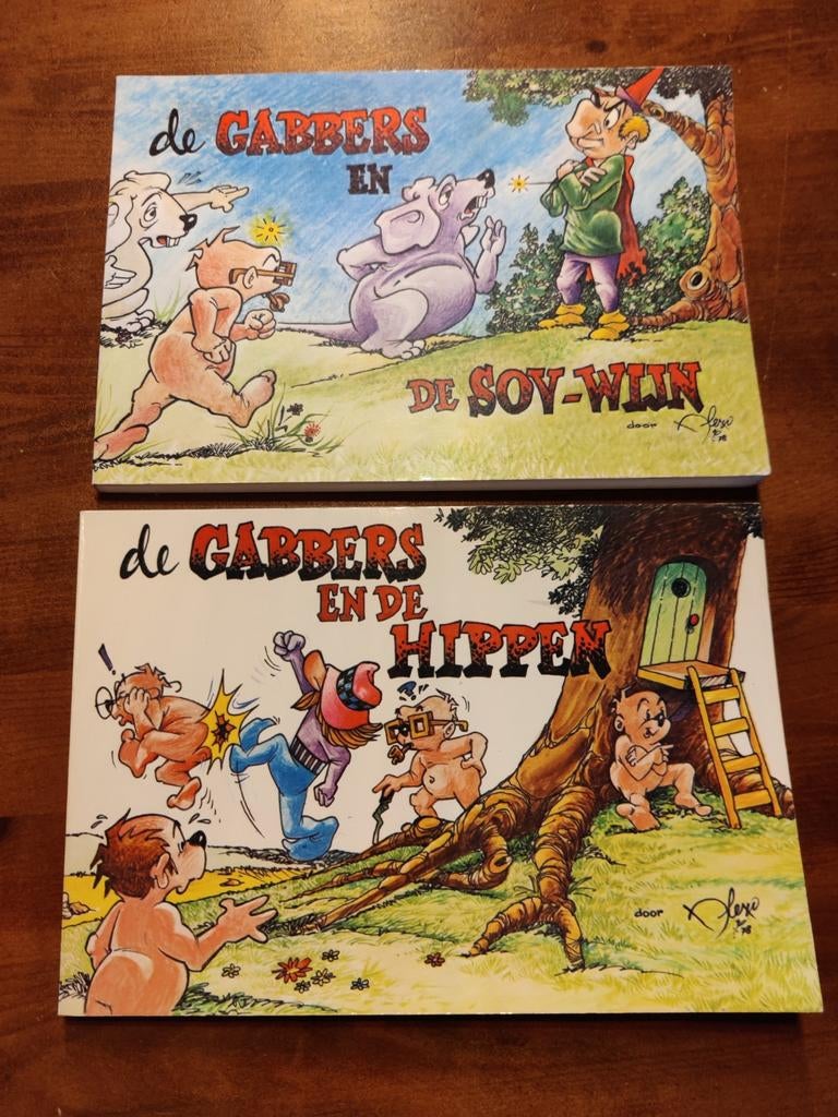 De Gabbers - De Sov-Wijn en De Hippen (2 stripboeken), Meerdere stripboeken, Ophalen of Verzenden, Zo goed als nieuw, D. Love
