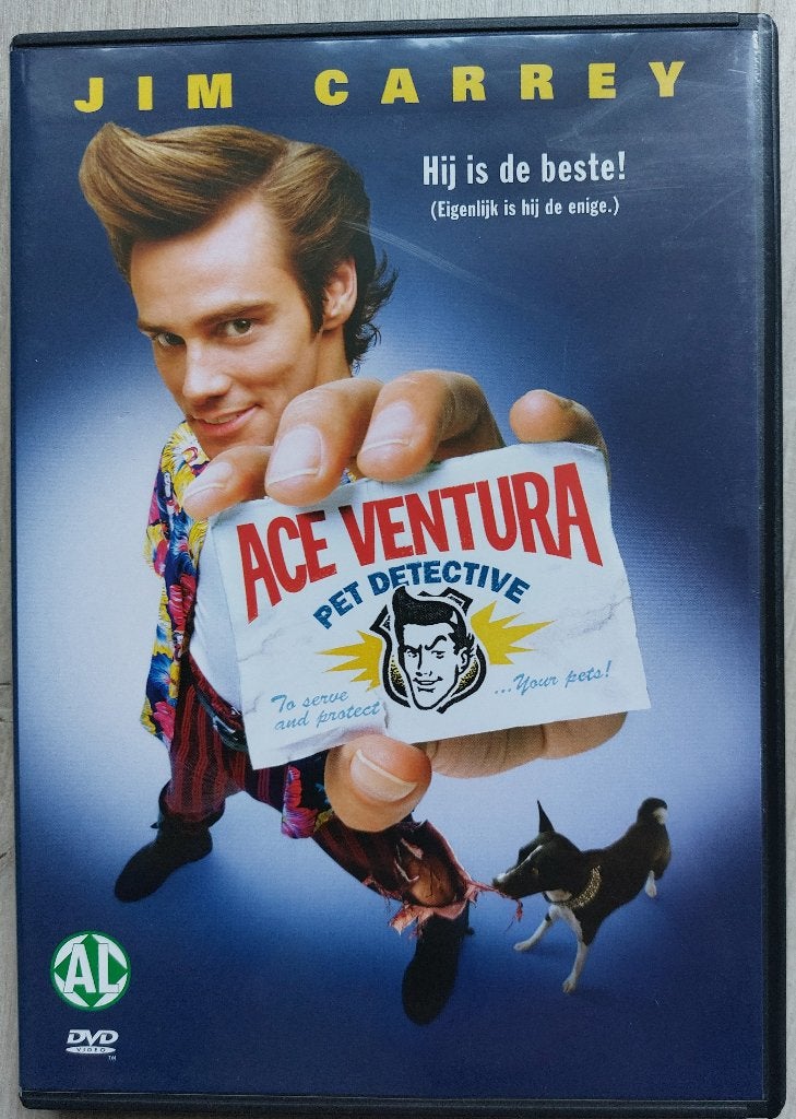 DVD Ace Ventura: Pet Detective (1994) Jim Carrey, Ophalen, Actiekomedie, Alle leeftijden, Nederlands