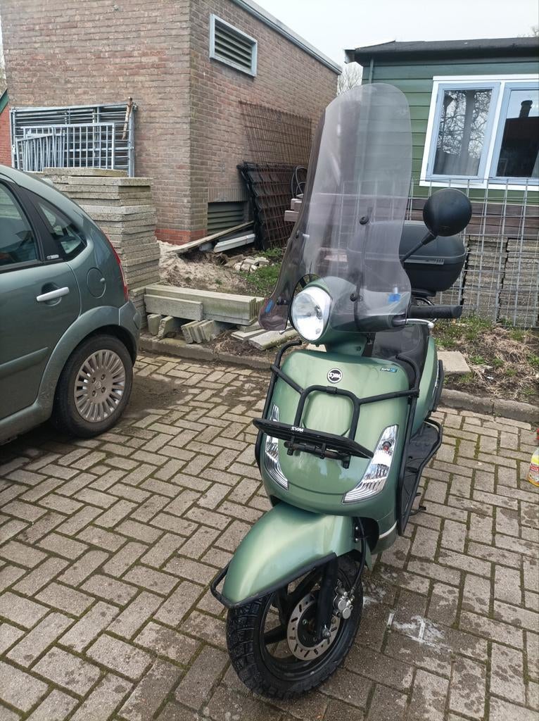 Mooie Sym Fiddle 2 bromscooter 2024, Ophalen, Zo goed als nieuw