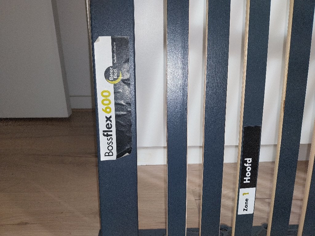 lattenbodem, Ophalen, 90 cm, Eenpersoons, Zo goed als nieuw