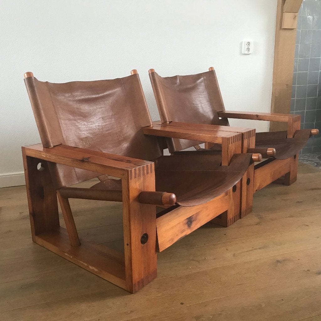 2 Ate van Apeldoorn houtwerk Hattem fauteuil stoel vintage, Ophalen