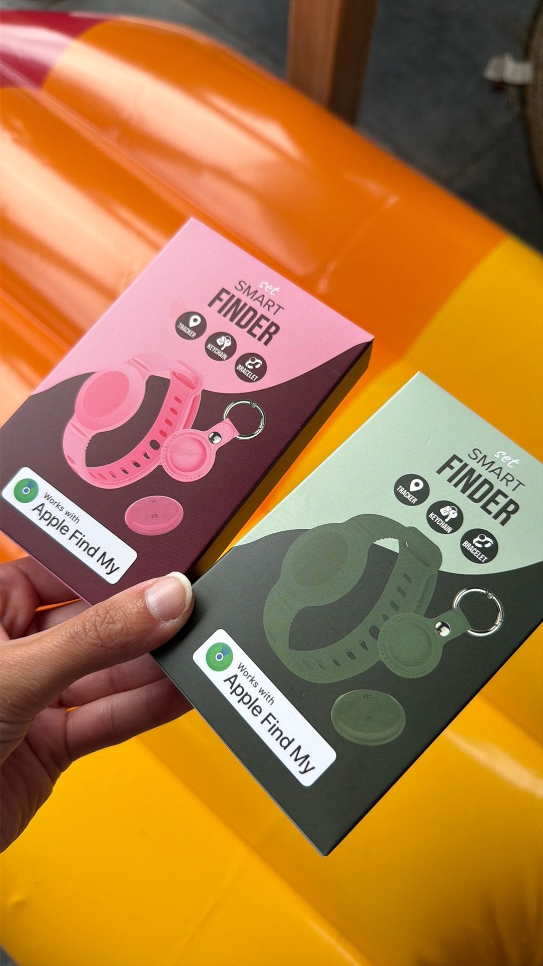Smart finder roze en groen (alleen tracker), Ophalen, Nieuw, Telefoonhanger of Accessoire