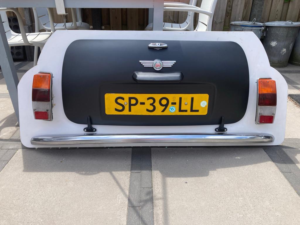Wanddecoratie Mini Cooper Classic Achterzijde, Ophalen, Vintage, Gebruikt, Meerkleurig