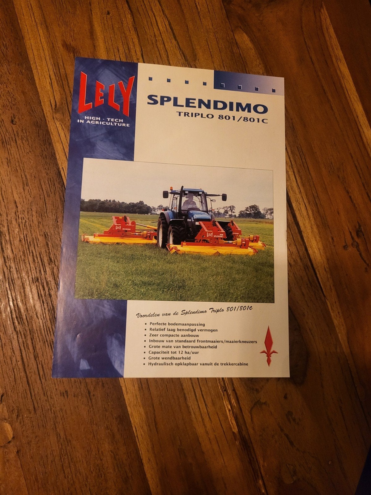 tractor folder Lely SPLENDIMO triplo 801/801 C, Ophalen of Verzenden
