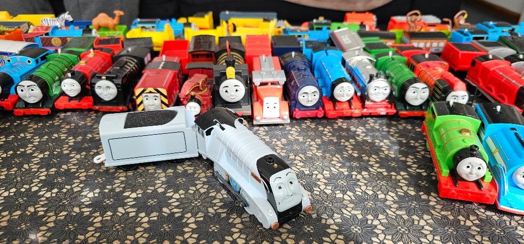 Thomas de trein Trackmaster Tomy Spencer rubber wielen, Ophalen of Verzenden, Zo goed als nieuw